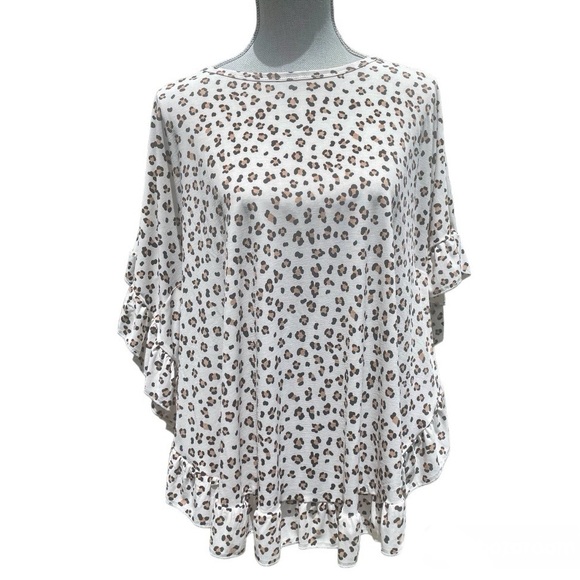 Honeyme: Leopard Print Poncho - Picture 1 of 5